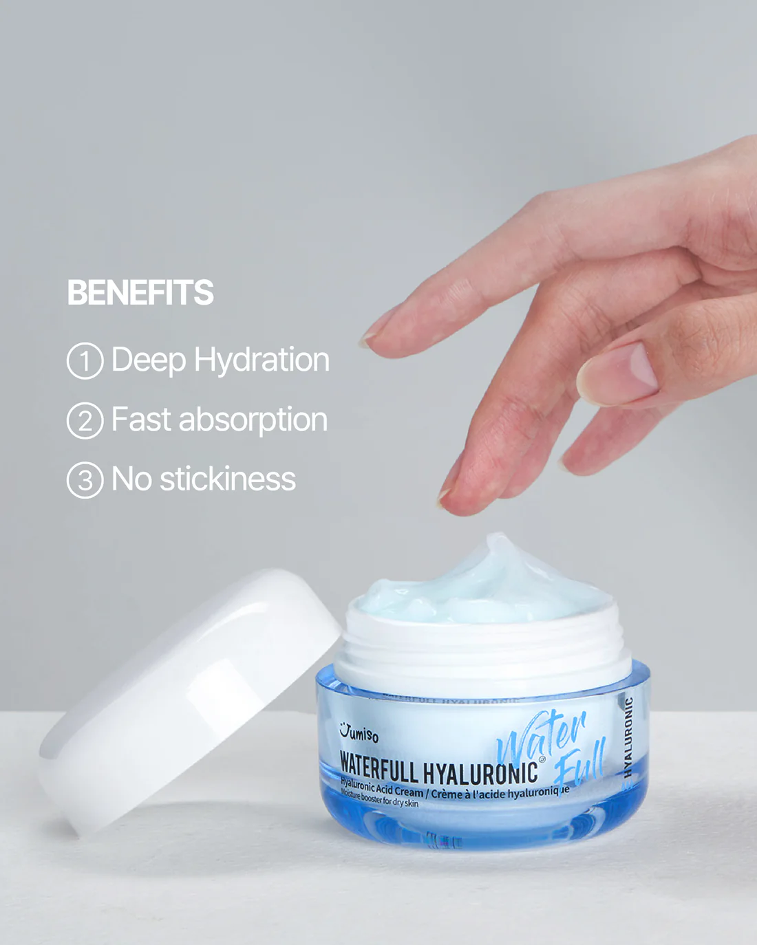 کرم مرطوب کننده هیالورونیک اسید واترفول جومیسو - Image 4