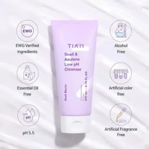 ژل شوینده ملایم حلزون و آزولن تیام با pH پایین